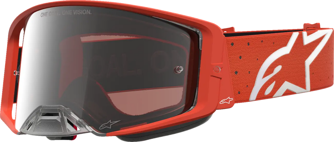 Alpinestars Crossbril Supertech Vesta Orange Silver Mirror-Silver