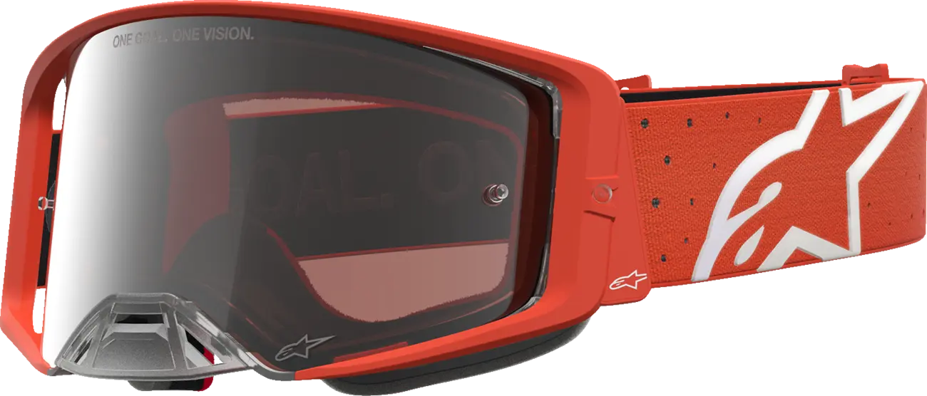 Alpinestars Crossbril Supertech Vesta Orange Silver Mirror-Silver
