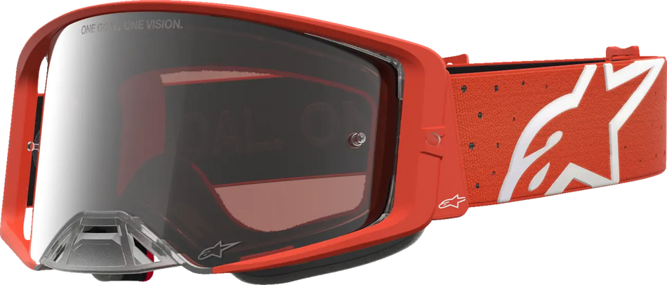 Alpinestars Crossbril Supertech Vesta Orange Silver Mirror-Silver