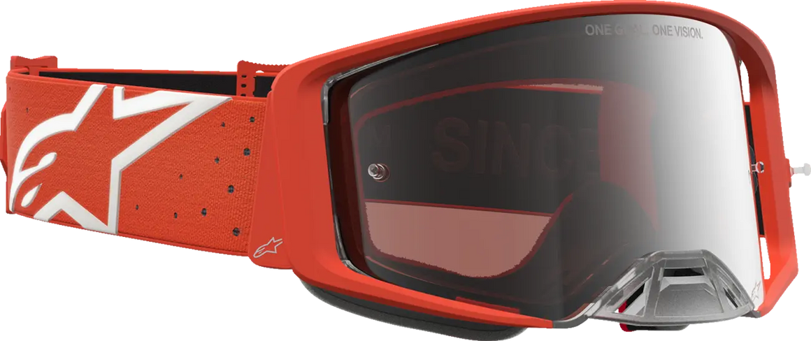 Alpinestars Crossbril Supertech Vesta Orange Silver Mirror-Silver