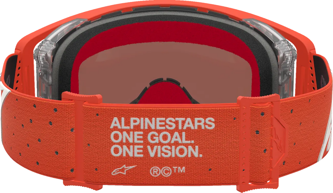 Alpinestars Crossbril Supertech Vesta Orange Silver Mirror-Silver