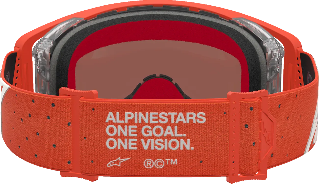 Alpinestars Crossbril Supertech Vesta Orange Silver Mirror-Silver