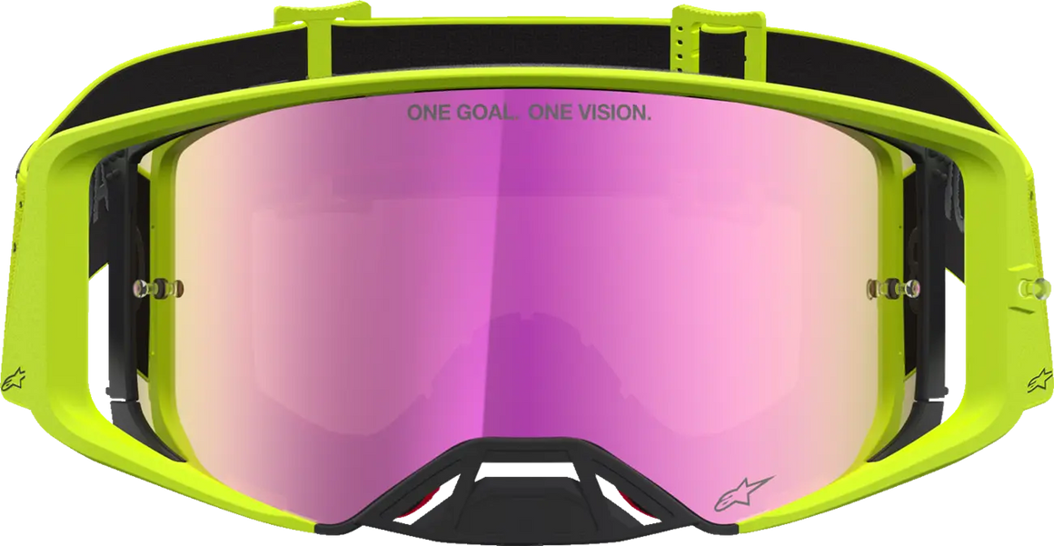 Alpinestars Crossbril Supertech Vesta Yellow Fluo Black Mirror-Red