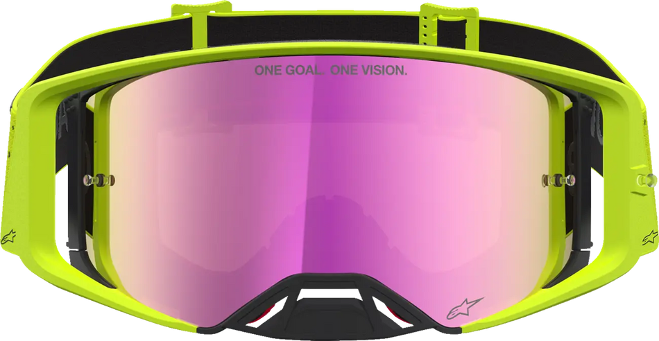 Alpinestars Crossbril Supertech Vesta Yellow Fluo Black Mirror-Red