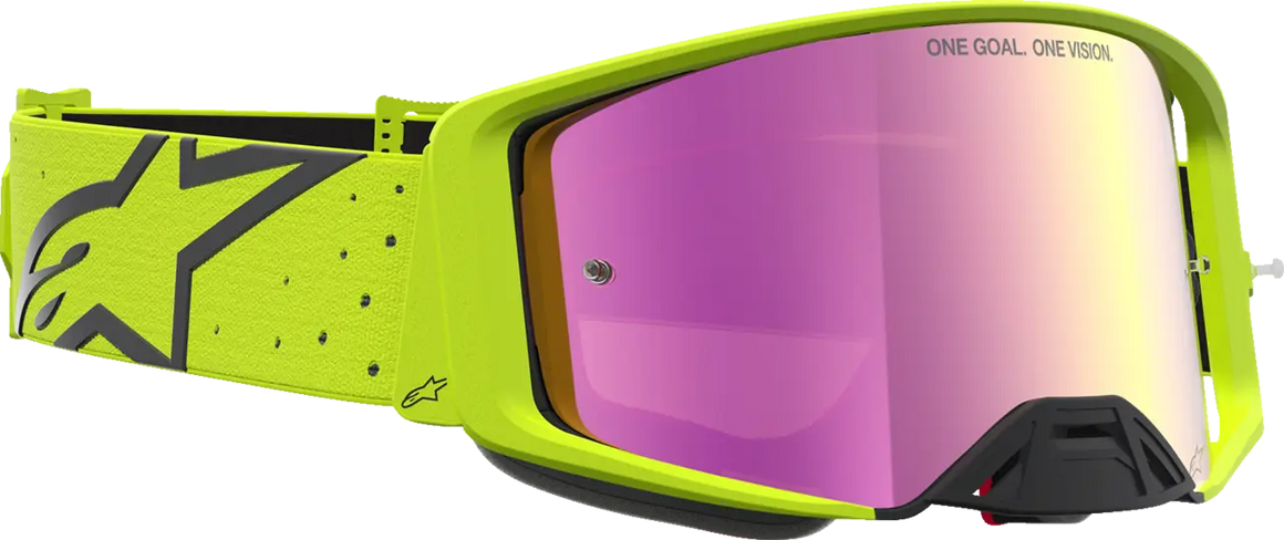 Alpinestars Crossbril Supertech Vesta Yellow Fluo Black Mirror-Red