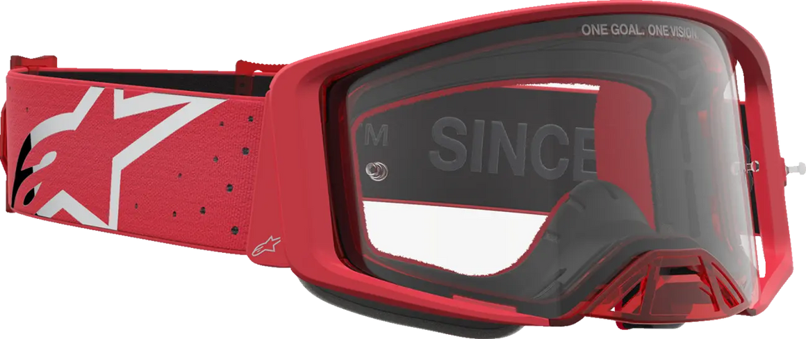 Alpinestars Crossbril Supertech Vesta Chrome Red Clear