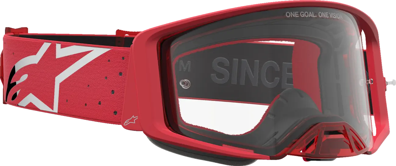 Alpinestars Crossbril Supertech Vesta Chrome Red Clear