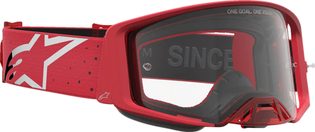 Alpinestars Crossbril Supertech Vesta Chrome Red Clear