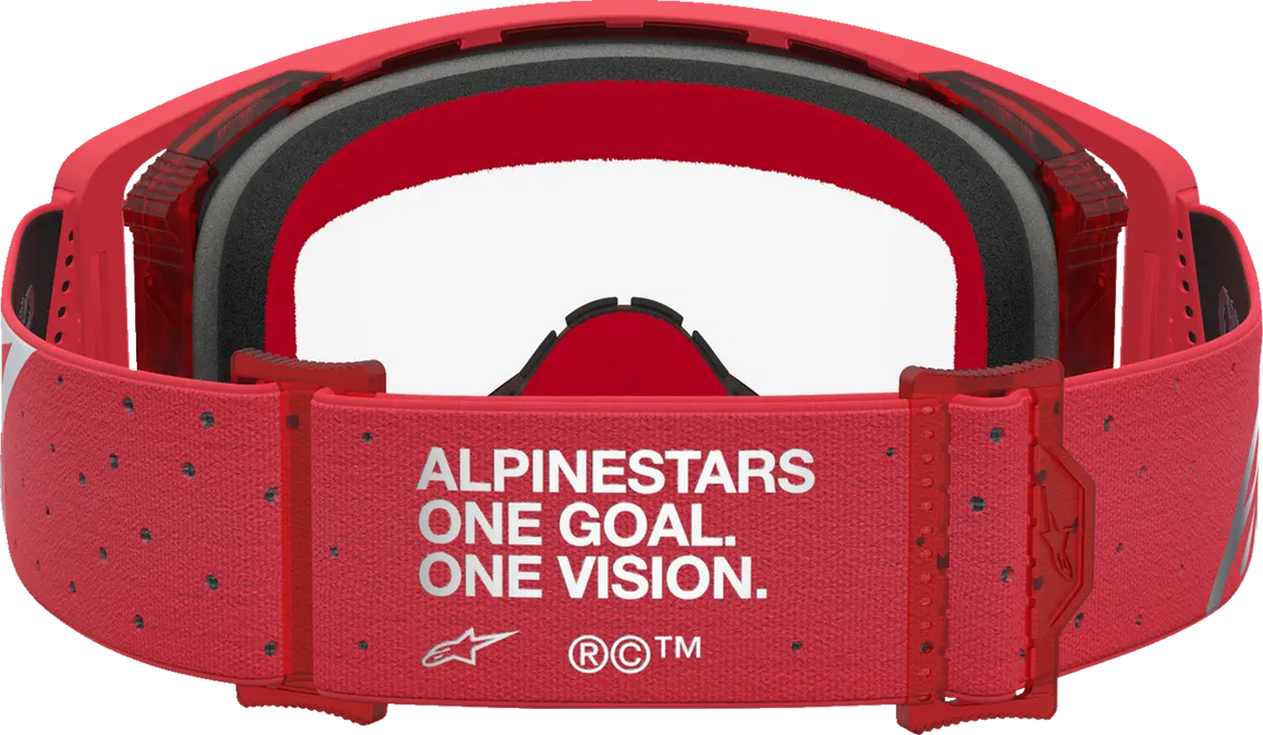 Alpinestars Crossbril Supertech Vesta Chrome Red Clear