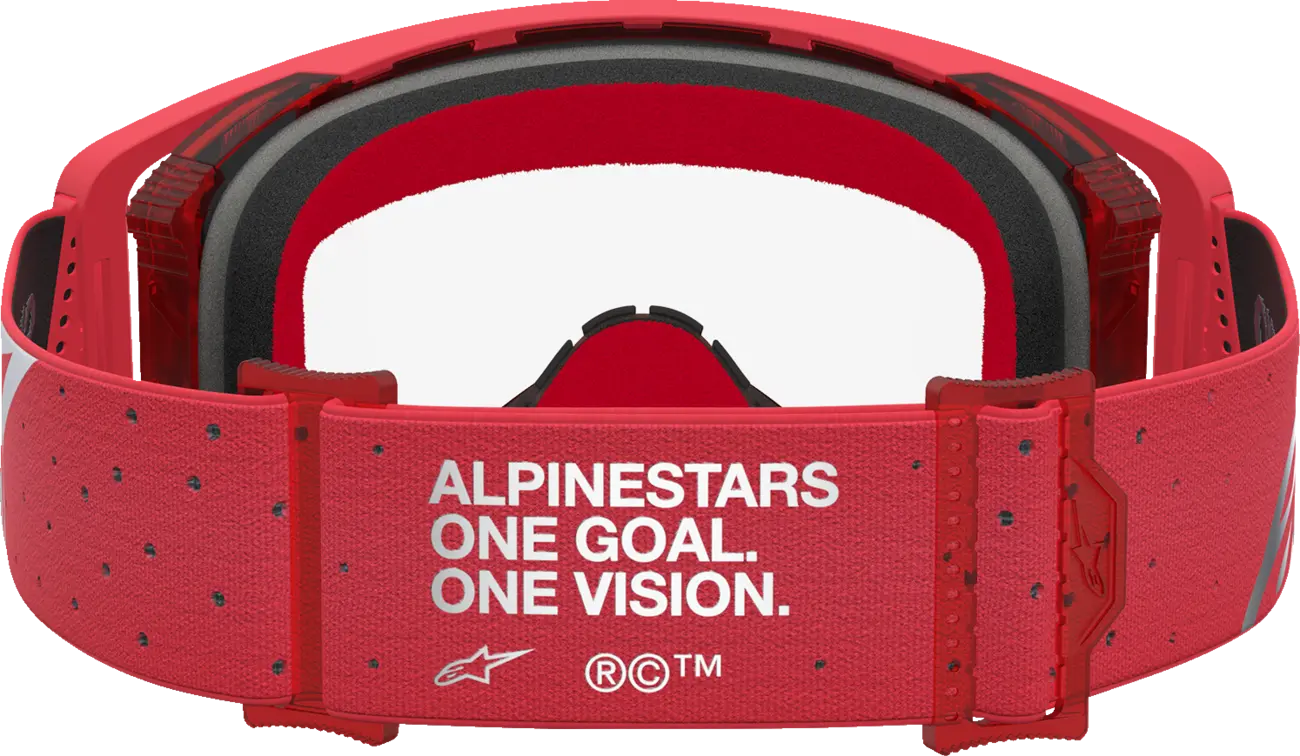 Alpinestars Crossbril Supertech Vesta Chrome Red Clear