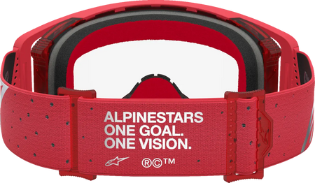 Alpinestars Crossbril Supertech Vesta Chrome Red Clear