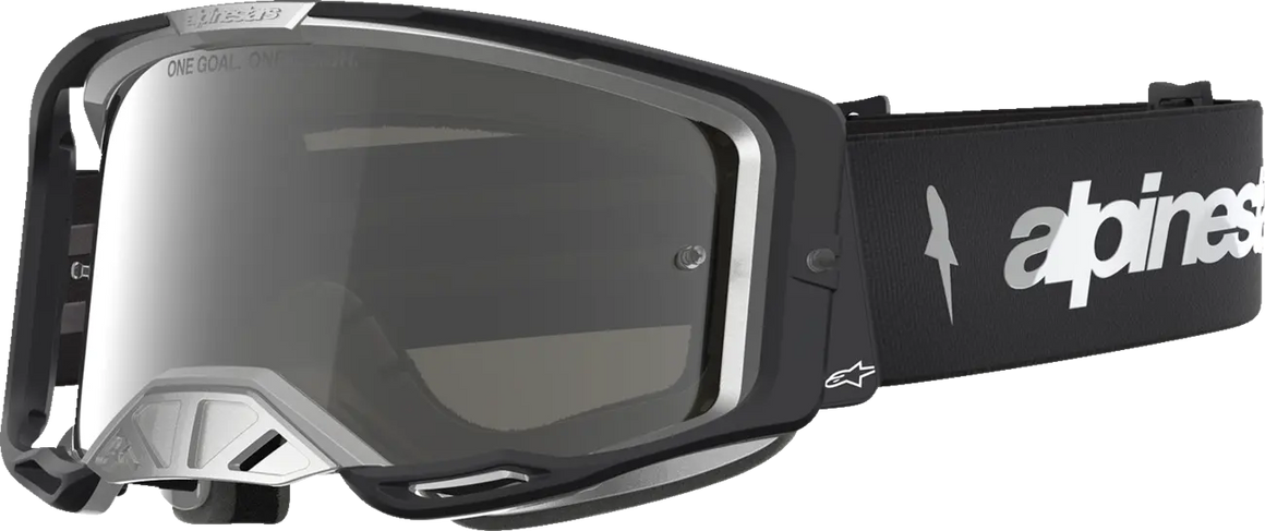 Alpinestars Crossbril Vision 8 Amber Black Silver Mirror Mirror-Silver