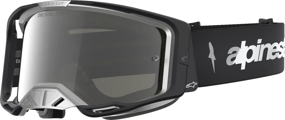 Alpinestars Crossbril Vision 8 Amber Black Silver Mirror Mirror-Silver