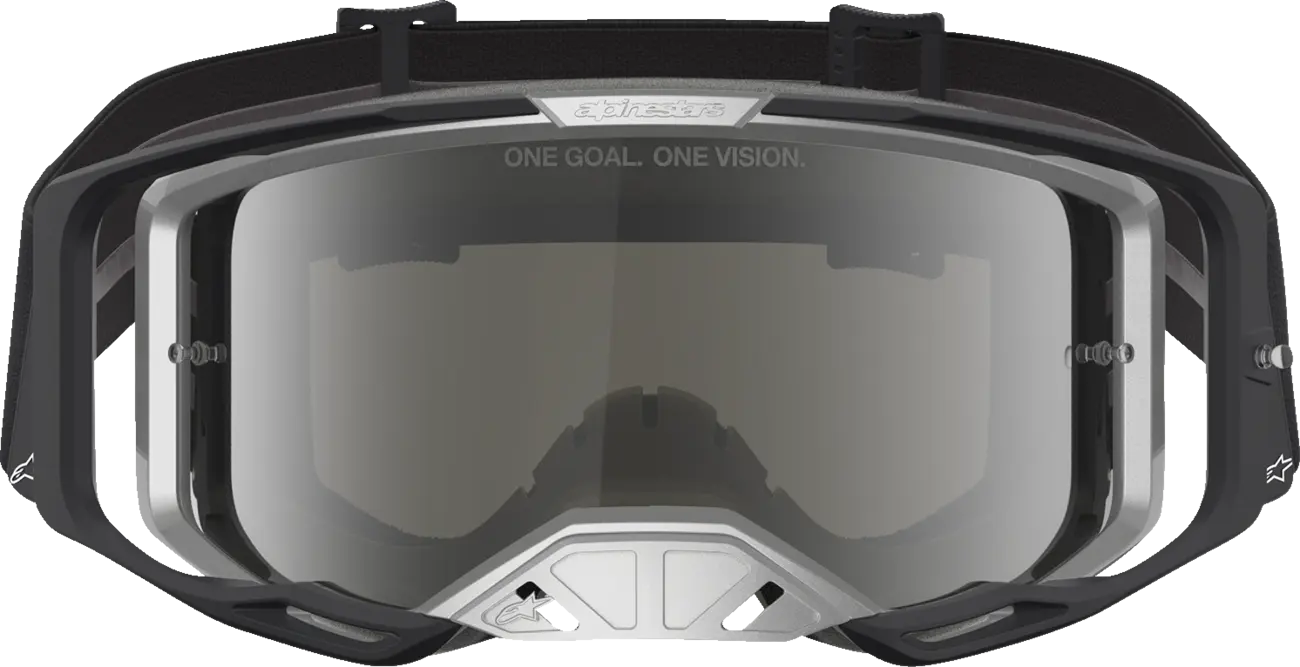 Alpinestars Crossbril Vision 8 Amber Black Silver Mirror Mirror-Silver