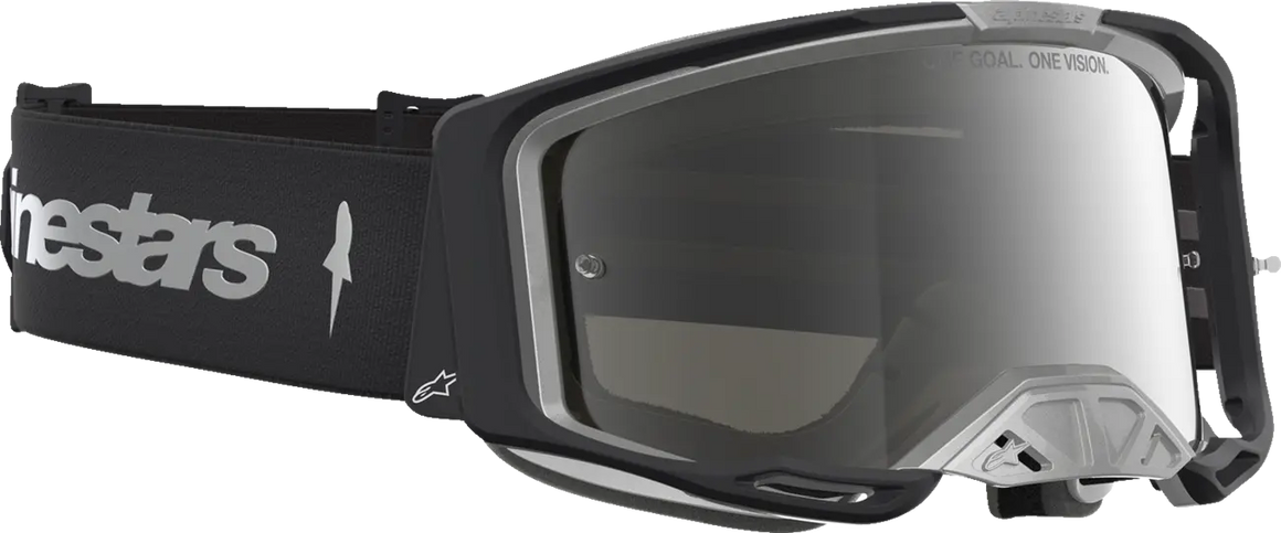 Alpinestars Crossbril Vision 8 Amber Black Silver Mirror Mirror-Silver