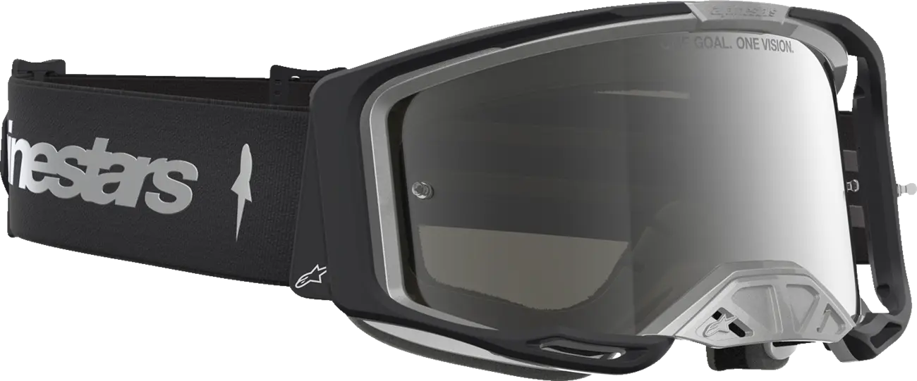 Alpinestars Crossbril Vision 8 Amber Black Silver Mirror Mirror-Silver