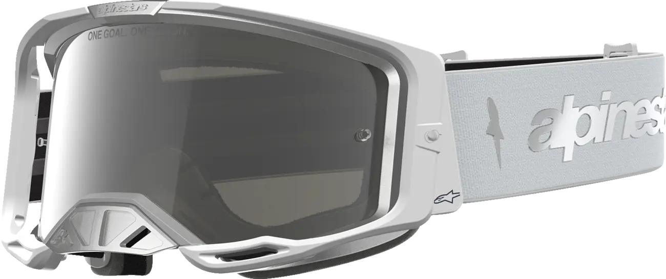 Alpinestars Crossbril Vision 8 Amber White Silver Mirror-Silver