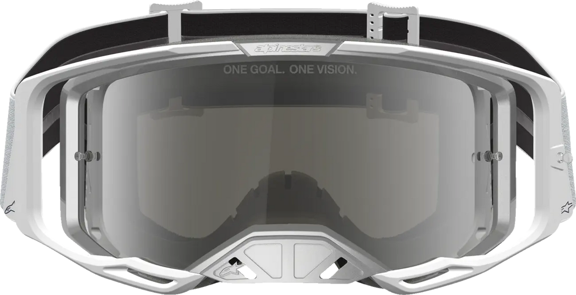 Alpinestars Crossbril Vision 8 Amber White Silver Mirror-Silver