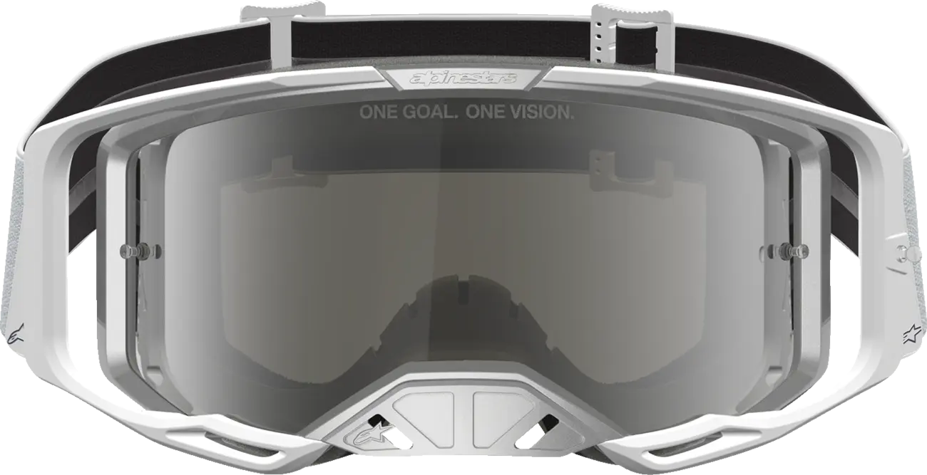 Alpinestars Crossbril Vision 8 Amber White Silver Mirror-Silver
