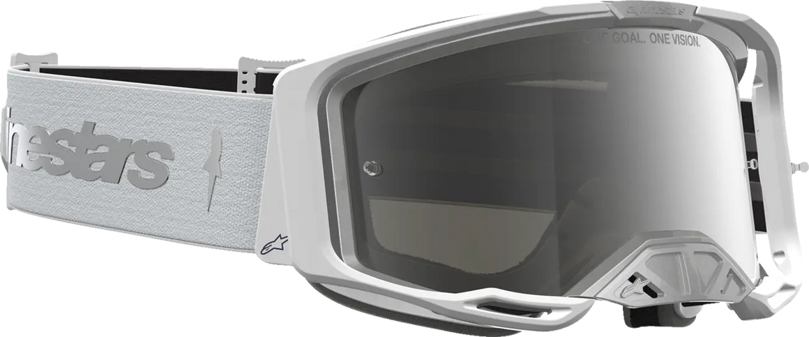 Alpinestars Crossbril Vision 8 Amber White Silver Mirror-Silver