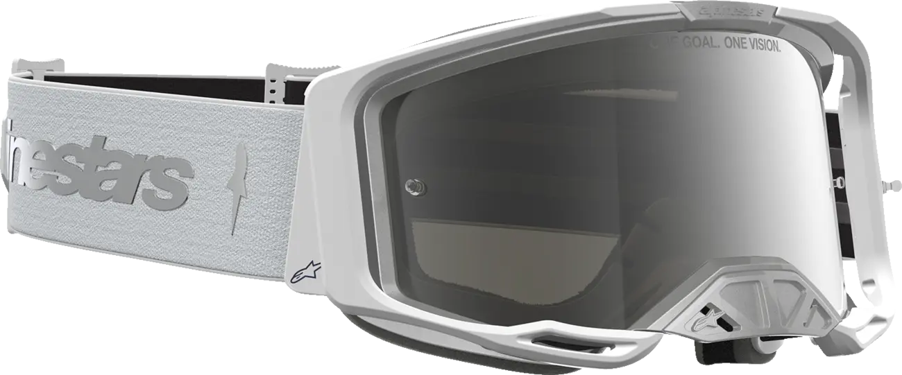 Alpinestars Crossbril Vision 8 Amber White Silver Mirror-Silver