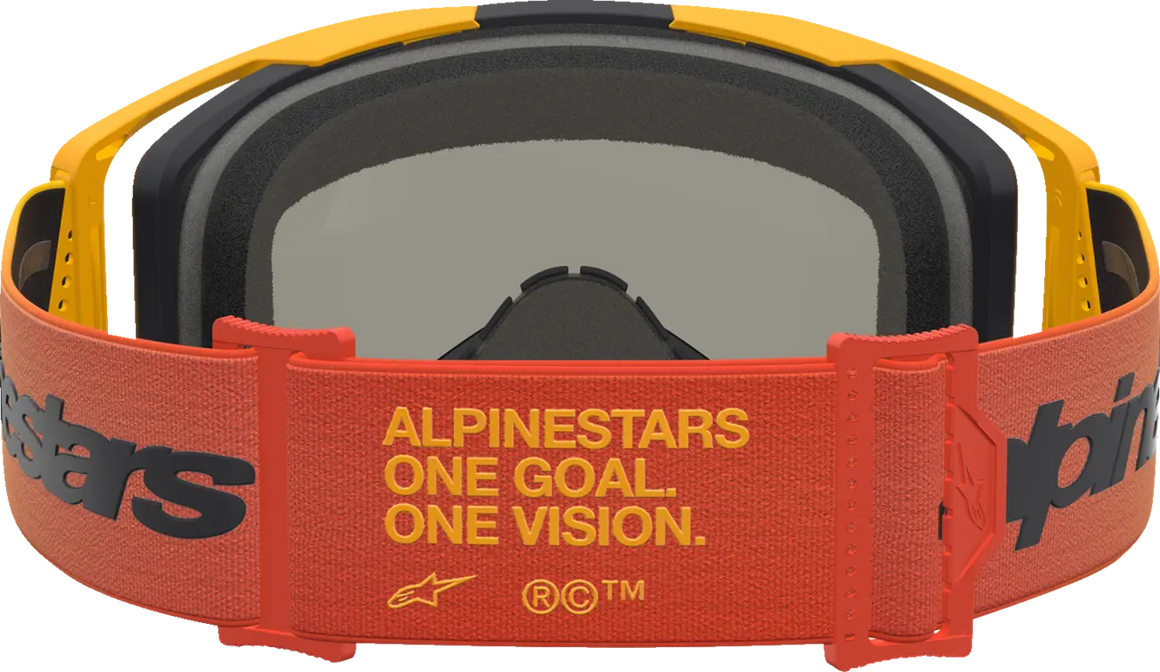 Alpinestars Crossbril Vision 8 Amber Fire Red Black Mirror-Red