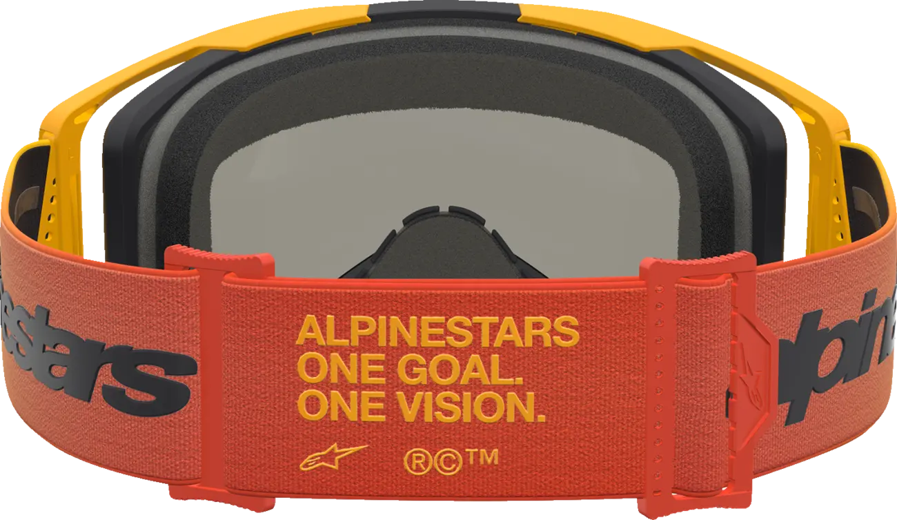 Alpinestars Crossbril Vision 8 Amber Fire Red Black Mirror-Red