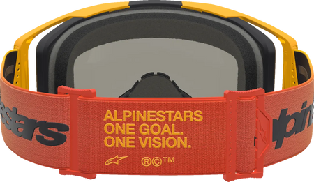 Alpinestars Crossbril Vision 8 Amber Fire Red Black Mirror-Red