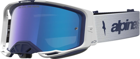 Alpinestars Crossbril Vision 8 Amber Navy White Mirror-Blue