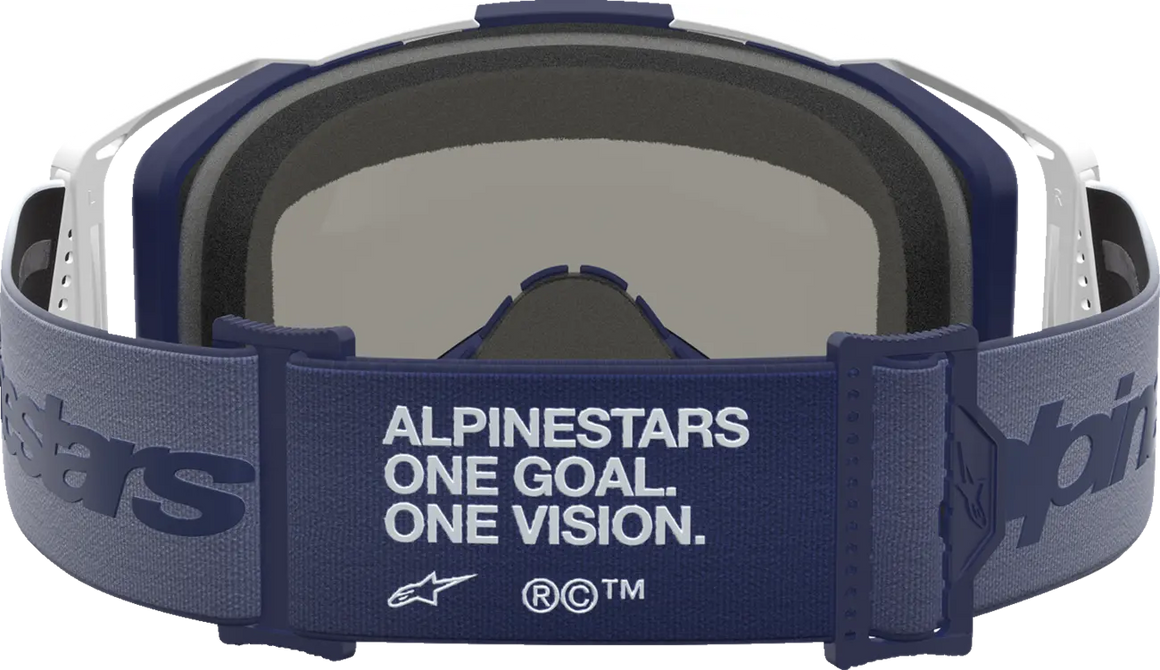 Alpinestars Crossbril Vision 8 Amber Navy White Mirror-Blue