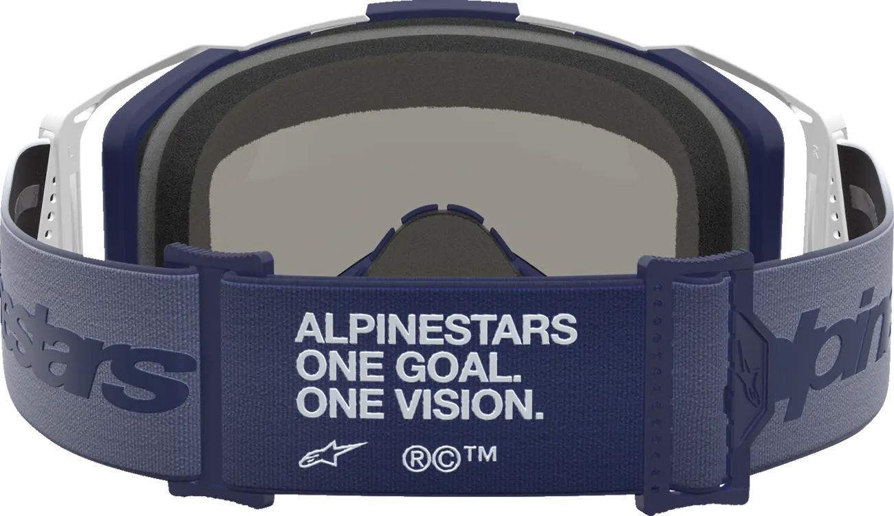 Alpinestars Crossbril Vision 8 Amber Navy White Mirror-Blue