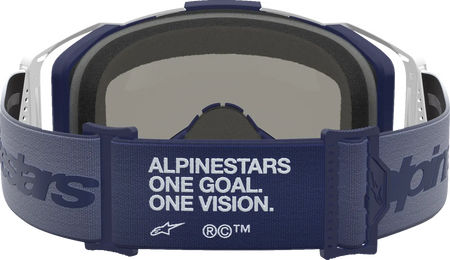 Alpinestars Crossbril Vision 8 Amber Navy White Mirror-Blue