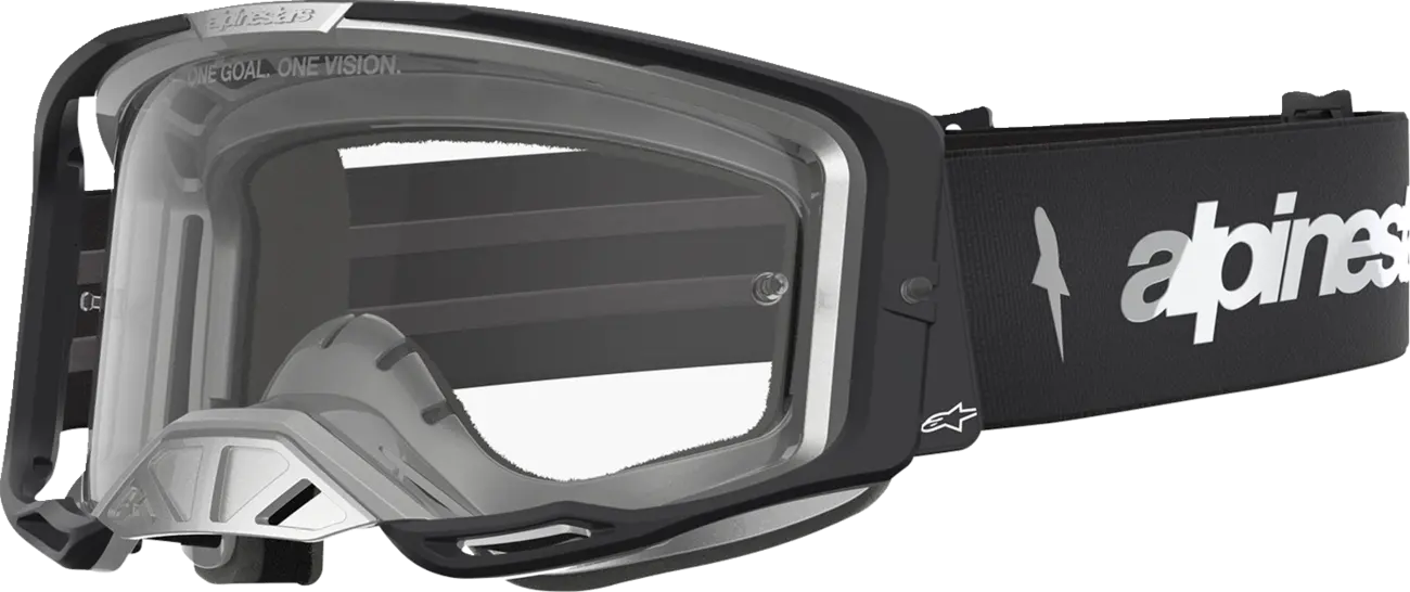 Alpinestars Crossbril Vision 8 Amber Black/Silver/Clear