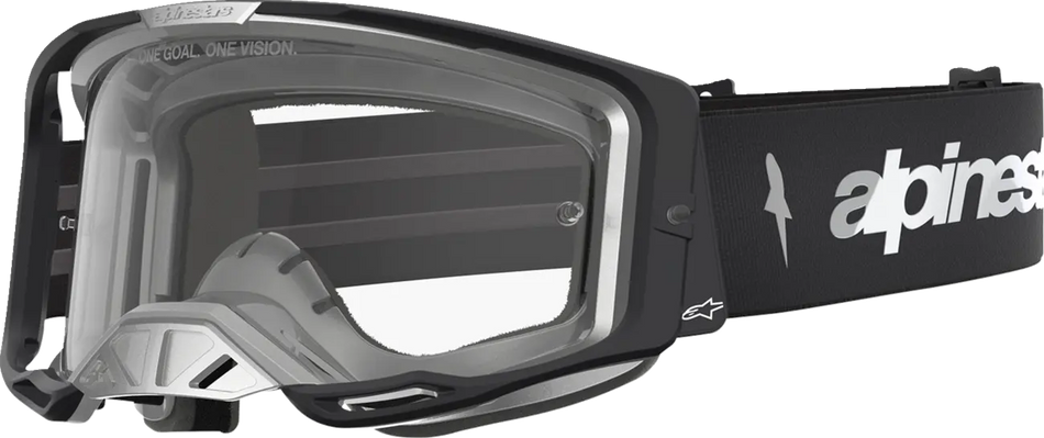 Alpinestars Crossbril Vision 8 Amber Black/Silver/Clear