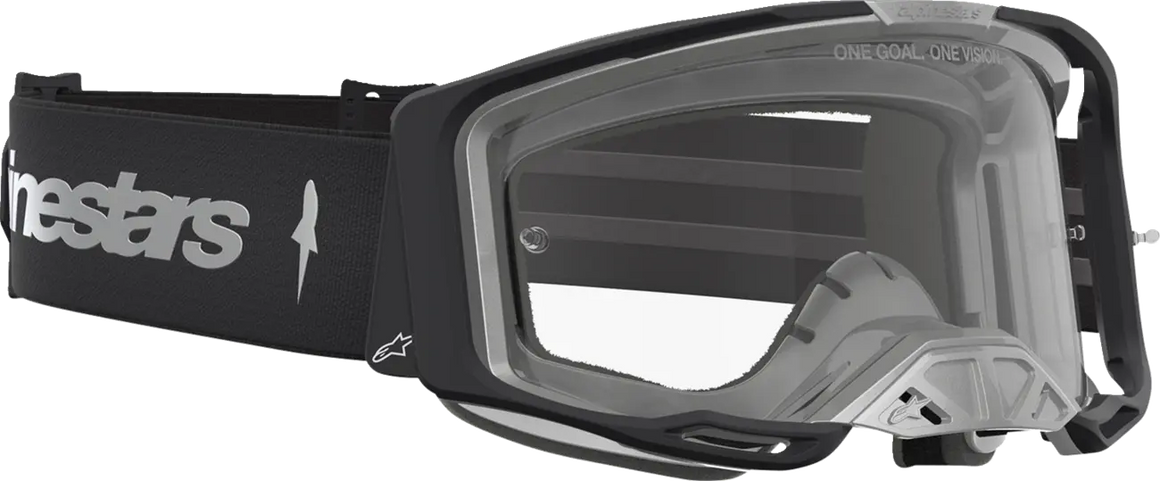 Alpinestars Crossbril Vision 8 Amber Black/Silver/Clear