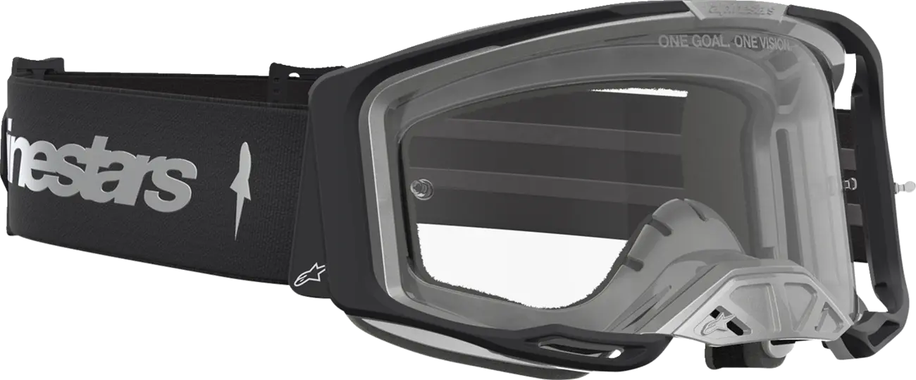 Alpinestars Crossbril Vision 8 Amber Black/Silver/Clear