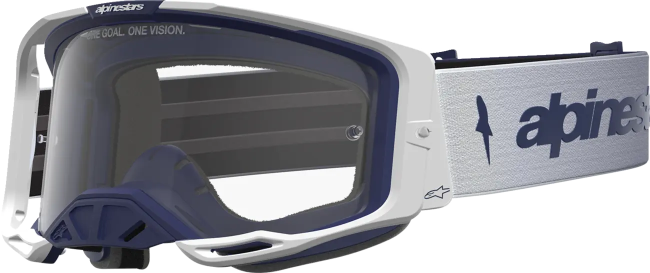 Alpinestars Crossbril Vision 8 Amber White/Navy/Clear
