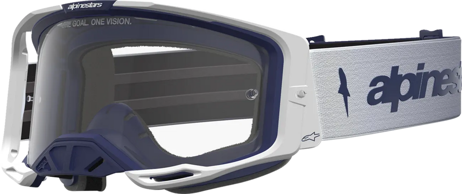 Alpinestars Crossbril Vision 8 Amber White/Navy/Clear