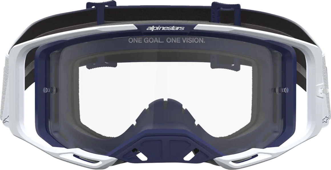 Alpinestars Crossbril Vision 8 Amber White/Navy/Clear