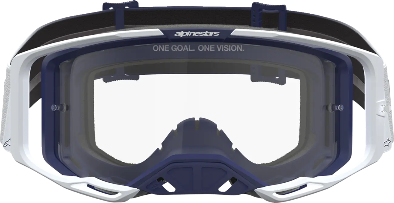 Alpinestars Crossbril Vision 8 Amber White/Navy/Clear