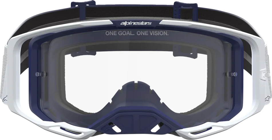 Alpinestars Crossbril Vision 8 Amber White/Navy/Clear