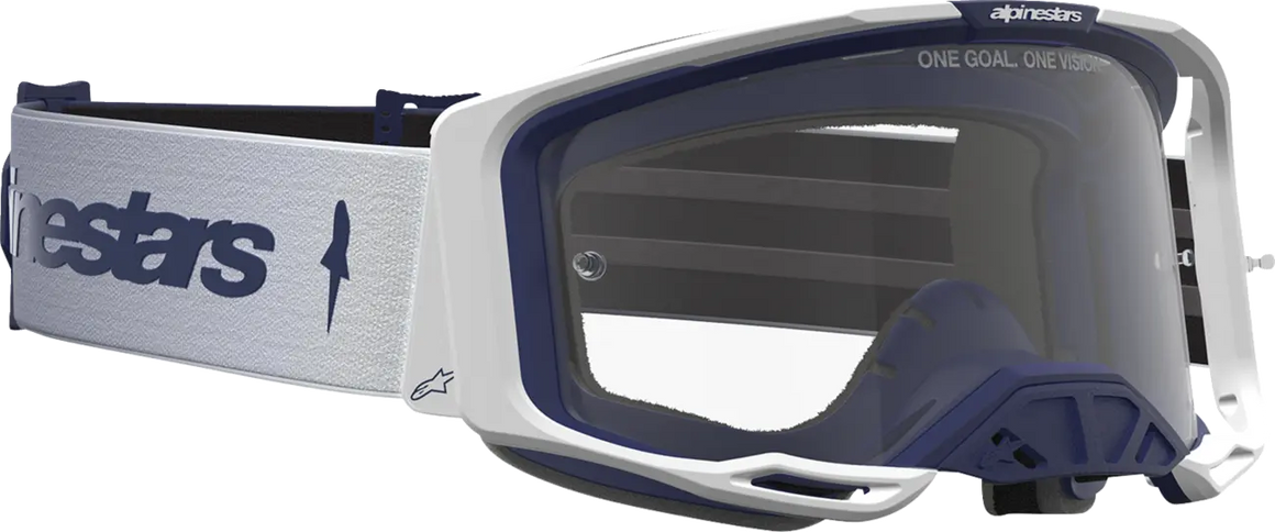 Alpinestars Crossbril Vision 8 Amber White/Navy/Clear