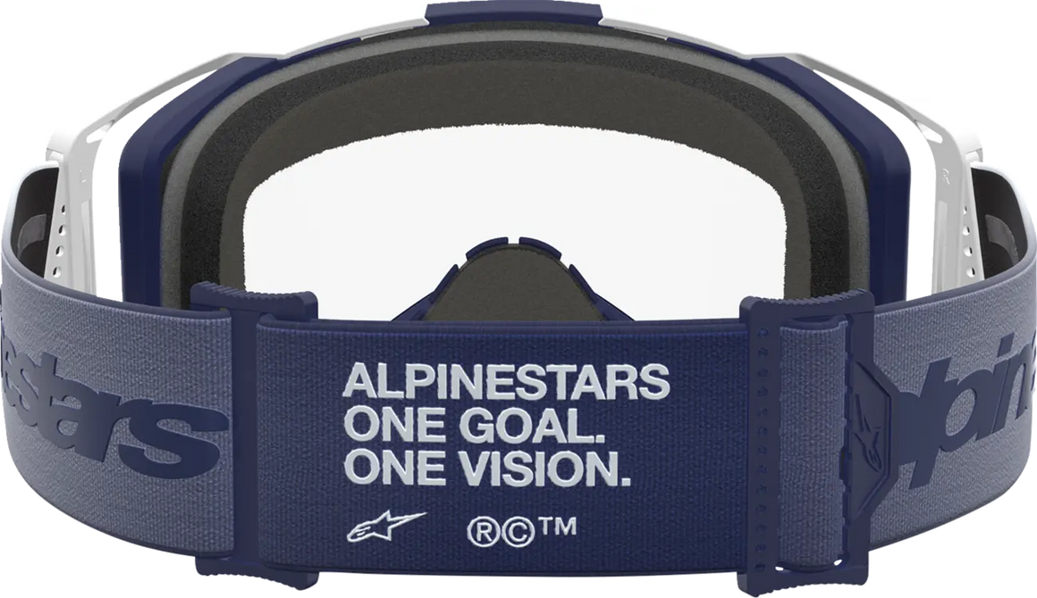Alpinestars Crossbril Vision 8 Amber White/Navy/Clear