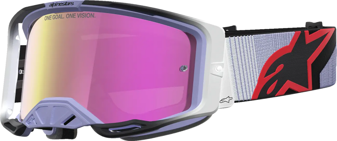 Alpinestars Crossbril Vision 8 Maven Lavender Black Mirror-Pink
