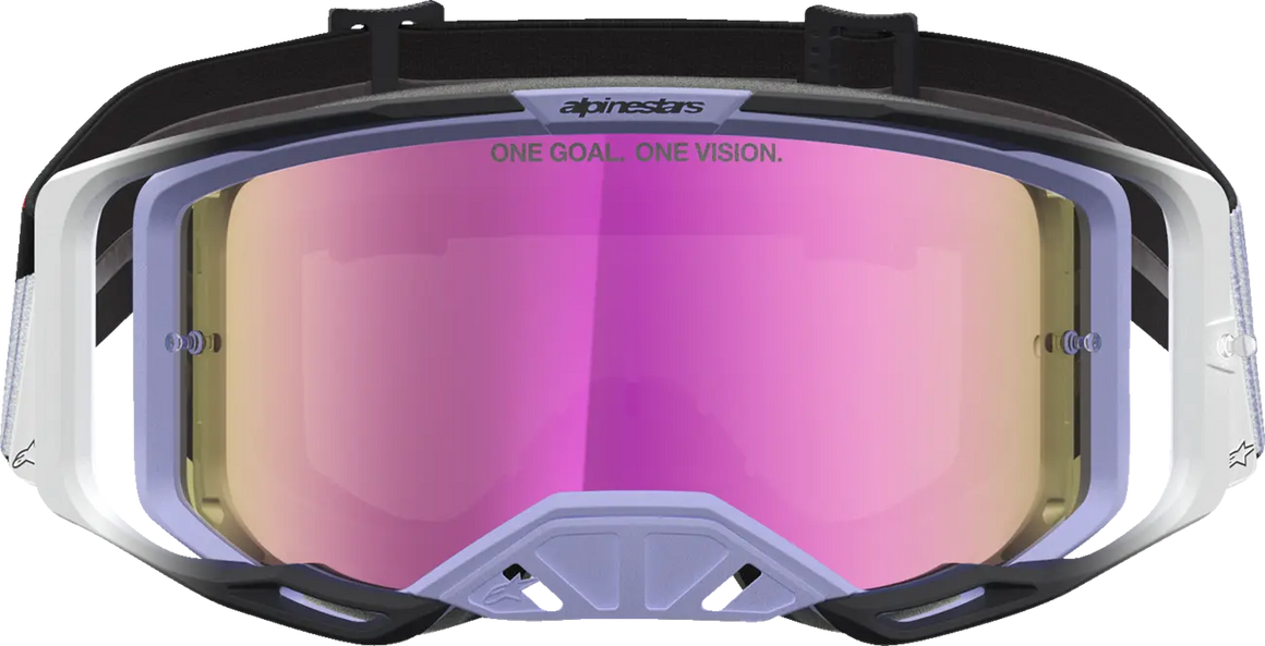 Alpinestars Crossbril Vision 8 Maven Lavender Black Mirror-Pink