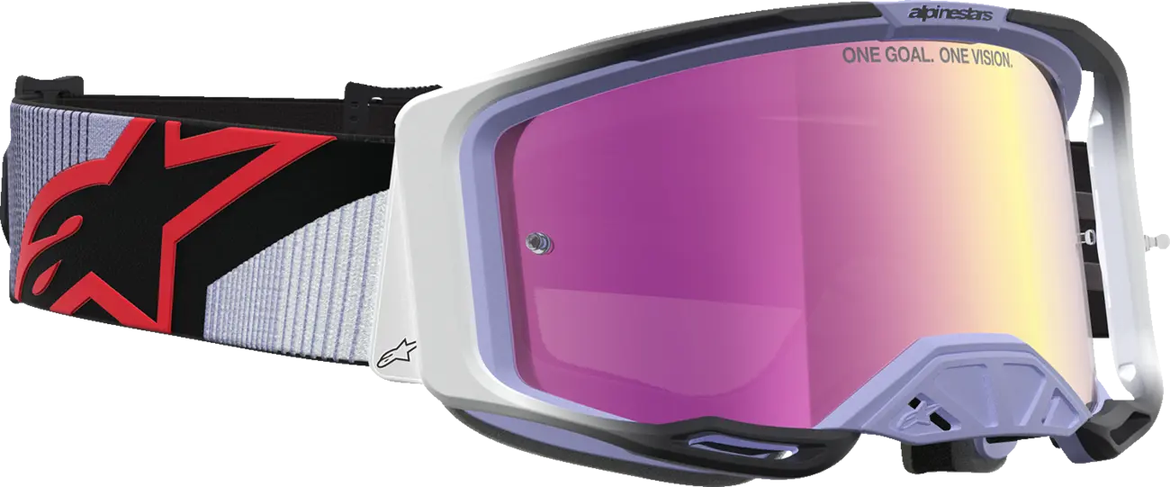 Alpinestars Crossbril Vision 8 Maven Lavender Black Mirror-Pink