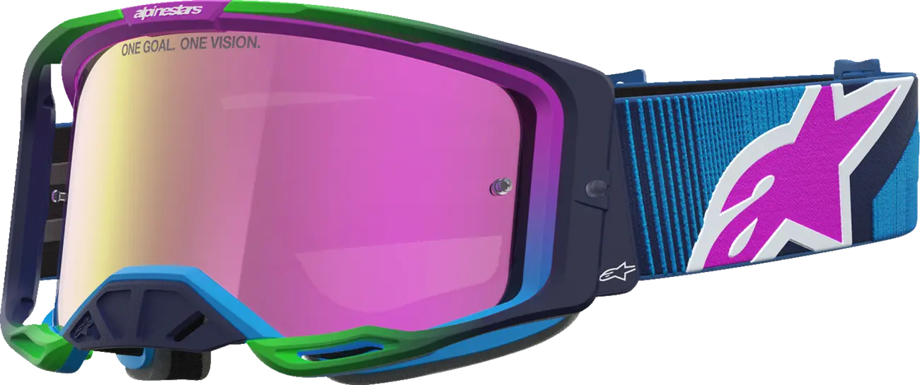 Alpinestars Crossbril Vision 8 Maven Blithe Blue Purple Mirror-Pink