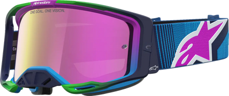 Alpinestars Crossbril Vision 8 Maven Blithe Blue Purple Mirror-Pink