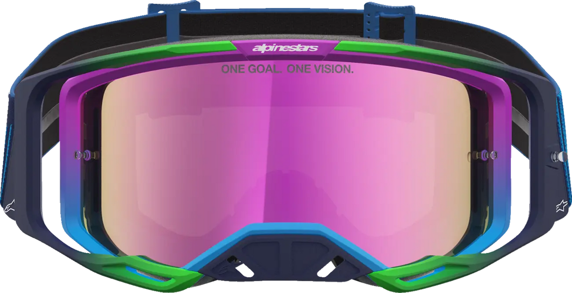 Alpinestars Crossbril Vision 8 Maven Blithe Blue Purple Mirror-Pink
