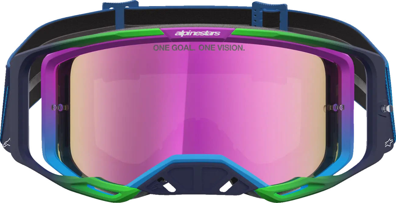 Alpinestars Crossbril Vision 8 Maven Blithe Blue Purple Mirror-Pink